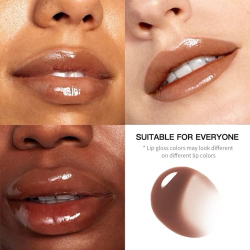 Image of Browm Honey Butter Lip Stain Tinted Lip Gloss, Shine Moisturizing Plumper Liquid Lipstick for Women,Natural Nourishing Hydrating Lip Balm for Dry Lips,Lightweight Lip Liner Care Makeup,Vegan #8