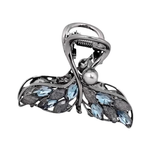 Elegant French Crystal Hair Clip with Fish Tail Design Secure Hair Claws Clip for Women Special Occasion and Everyday Use French