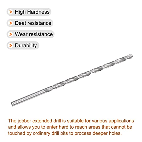 Uxcell 6.8Mm Twist Drill Bits, High-Speed Steel Straight Shank Extra Long Drill Bit 200Mm Length For Wood Plastic Aluminum #TOP2