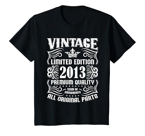 Bambino Maglietta divertente 2013 per ragazzi, edizione limitata BDay 2013 Birthday Maglietta