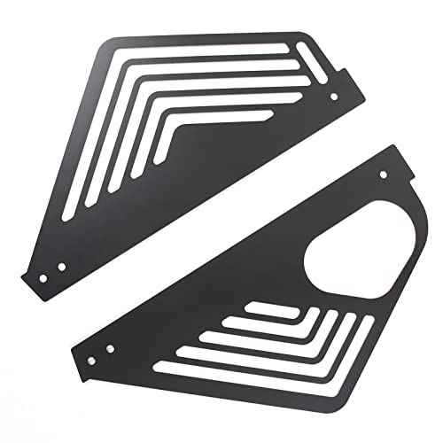 Cheayar Engine Bay Panel Cover Compatible With Chevrolet Corvette C8 2020-2023, Aluminum Alloy Rear Engine Covers Left Right Engine Case Guards Protector Splash Shield, C8 Accessories 2Pcs (Black) #TOP7