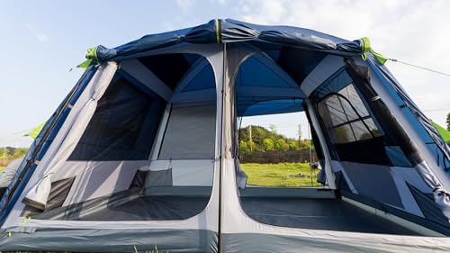 Three Bears 6-Person Tent, Double-Layer Waterproof Tent for Family Camping and Outdoor Adventures, Color-Coded Buckles, Front and Rear Vestibules as Sunshade Canopies, with Storage Bag by Three Bears - Used condition - Image 3