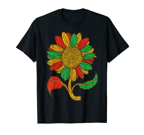 Girasol Juneteenth Black History Freedom Since 1865 Mujeres Camiseta