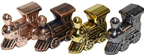 Markadores metálicos Mexican Train para dominó, set 4 miniatura 5