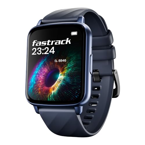 Image of Fastrack Jupiter S1 Smart Watch, 1.83 inch TFT Display, 240 * 284 Pixel Resolution, SingleSync BT Calling, AI Voice Assistant, 100+ Sports Modes & Smartwatch Faces, Upto 5 Day Battery, IP68 (Blue)