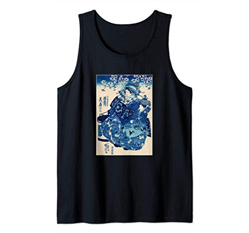 Japonais Kimono Sakura Fleur de Cerisier Vintage Art Ukiyo-e Débardeur