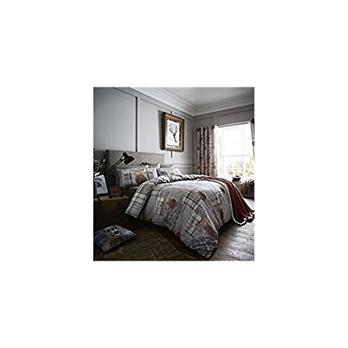 Buy Catherine Lansfield Heritage Stag Duvet Set, Grey, King Online at