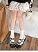 Zenrave Jirai Kei Shoes - Jfashion Gyaru Cutecore Lolita Kawaii Vkei Clothes Decora Fashion Shoujo Girl Jojifuku Mori Kei (black,5.5)