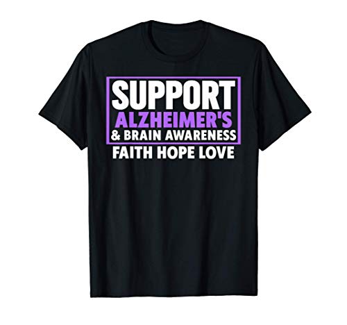Support Alzheimer's Brain - Alzheimer's Brain Awareness T-Shirt