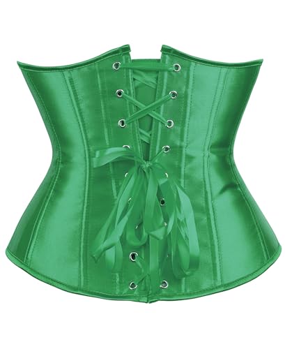 Image of Alivila.Y Fashion Womens Sexy Satin Vintage Underbust Waist Training Corset Bustier