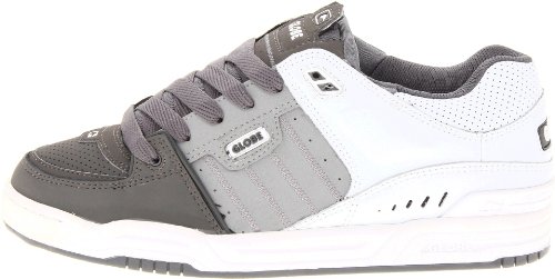 Image of Globe Mens Fusion Skate Shoes, Charcoal /Griffin /White, 6.5 M US