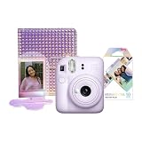 instax Paquete Mini 12 Lila + álbum + película Macaron