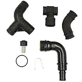 BaiFM Engine Crankcase Valve PCV Breather Tube Vent Hose Kit for Audi A4 VW Passat 1.8L