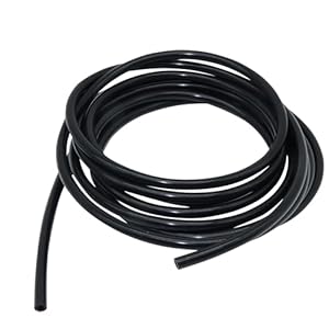 LAVMHAB Flexibler Silikonschlauch 7mm x 10mm Schwarz