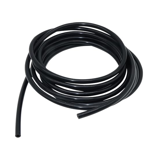 LAVMHAB Flexibler Silikonschlauch 7mm x 10mm Schwarz