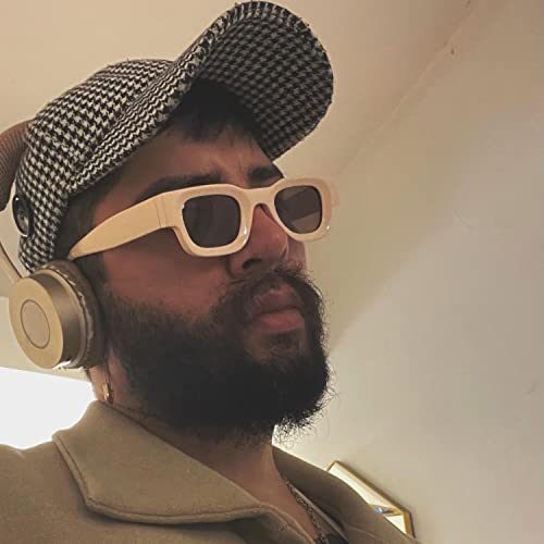 Image of EYLRIM Thick Square Frame Sunglasses for Women Men Chunky Rectangle Polarized Sunglasses UV400 Protection