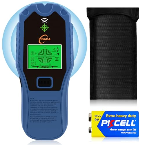 2025 Leitungssucher Ortungsgerät Leitungssuchgerät Stromleitungsfinder metallsuchgerät Kabelfinder Stud Finder 6 in 1 (Blau)