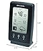 AcuRite Digital Weather Forecaster with Indoor/Outdoor Temperature, Humidity, and Moon Phase (00829), Black