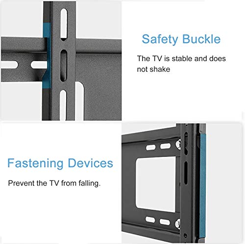 Soporte móvil ajustable para TV 32-65 pulgadas negro con ruedas miniatura 7