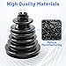 CVS18 CV Boot Split Constant Velocity Joint Gaiter Boot，Fits Shaft Size 22mm to 28mm， CV Axle Boot Repair Kit,Includes 2 Stainless Steel CV Boot Clamp, Black