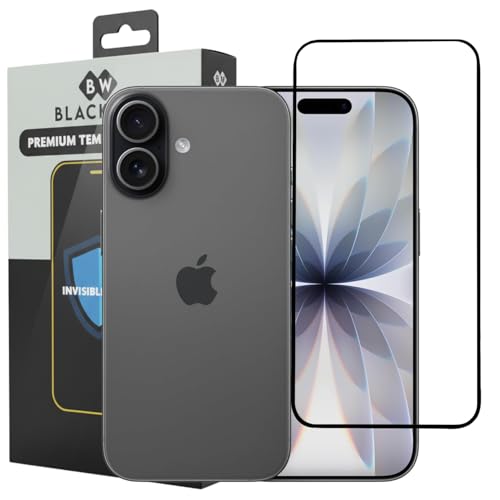 Image of Blackwik Tempered Glass Screen Protector for iPhone 17 with Edge-To-Edge Protector Coverage | Easy Installation Kit (Black)