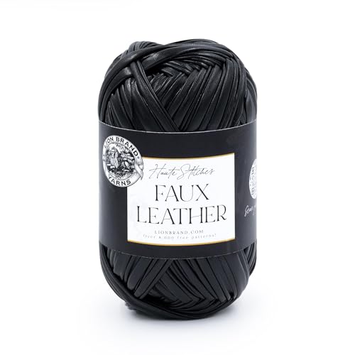 Lion Brand Yarn Faux Leather, Fashion Yarn for...