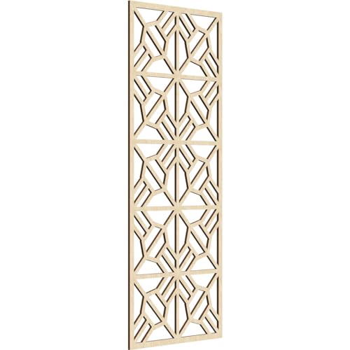 Image of 25 3 /8 inchW x 64 3 /8 inchH x 3 /8 inchT Auburn Decorative Fretwork Wood Wall Panels, Birch