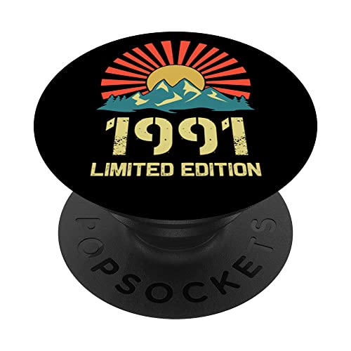 Born In 1991 Edición Limitada 1991 Cumpleaños Popsockets 1991 PopSockets PopGrip Intercambiable