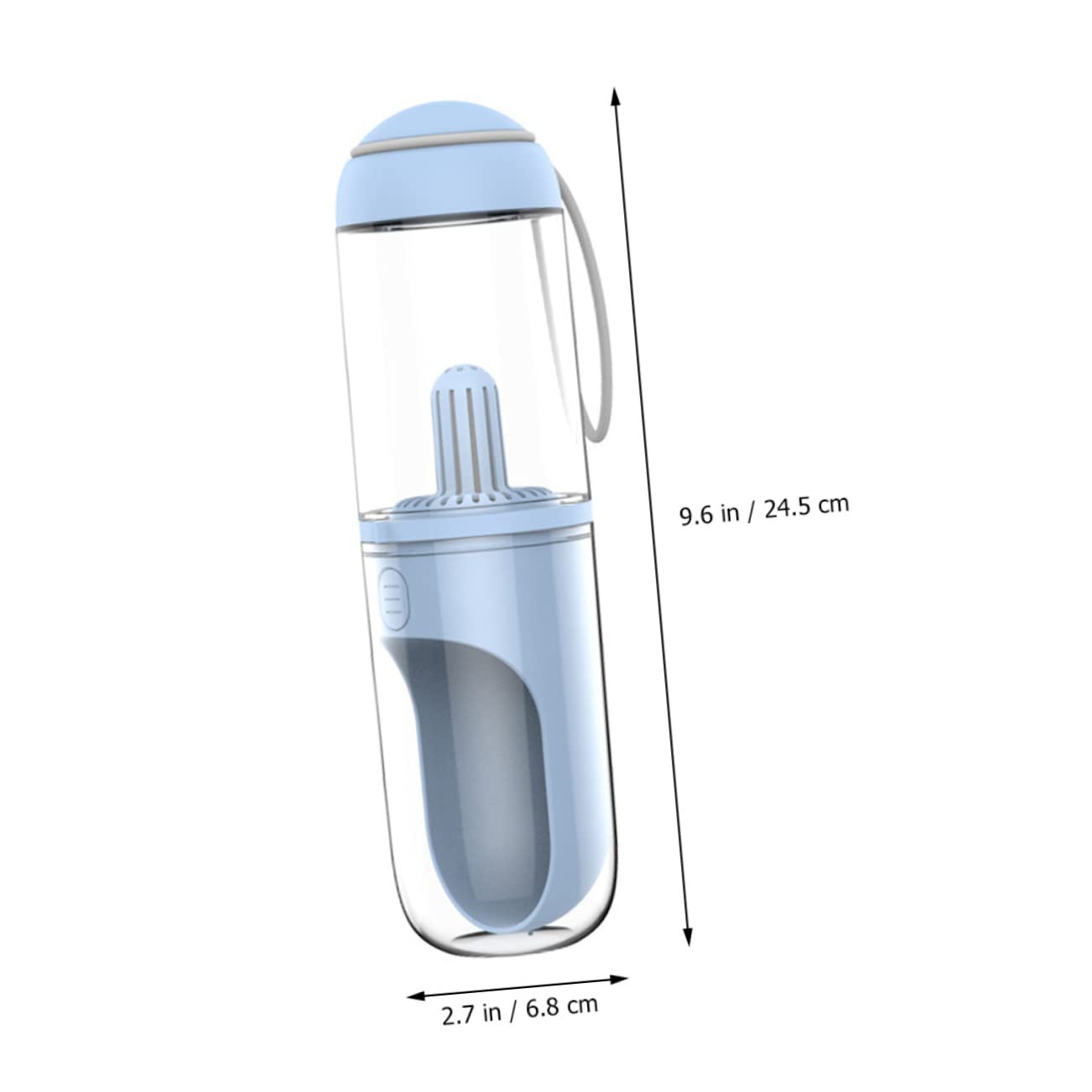 Borraccia per Cani Portatile 330ml, Dispenser Acqua per Animali, Apertura Mano, Design di Perdite per Uscire