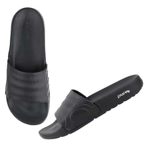 Image of WELCOME Pure-53 Lightweight Super Flexible Stylish Dailywear Sliders /Slippers for Men