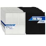 8-Pack 83378 Filter Set Replacement for Kenmore Progressive 295 HEPA Filter - Compatible with Kenmore 295 Series Air Purifier Filters with Carbon Foam Pre-Filter Prefilters