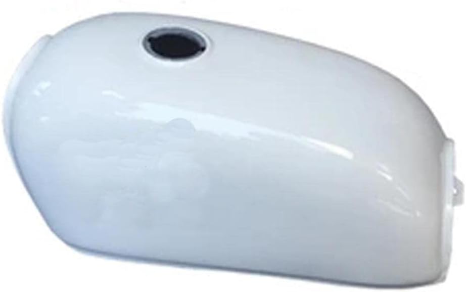 70 small tank for jia-|ing JH70 Retro Refit Motorcycle Accessories Fuel Tank Motorbike Modified Gas Tank Petrol 6L ( Color : Ivory )