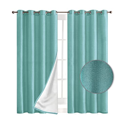 Rideaux occultants à œillets Elegant Comfort bleu de qualité - 2