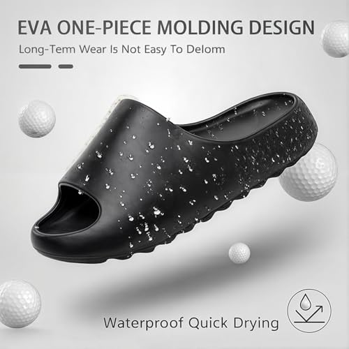 Pillow Slippers for Women and Men Cloud Platform Slides Anti Slip Cloud Slippers Lightweight EVA Comfy Shower Slides Open Toe Sandals for Indoor and Outdoor4