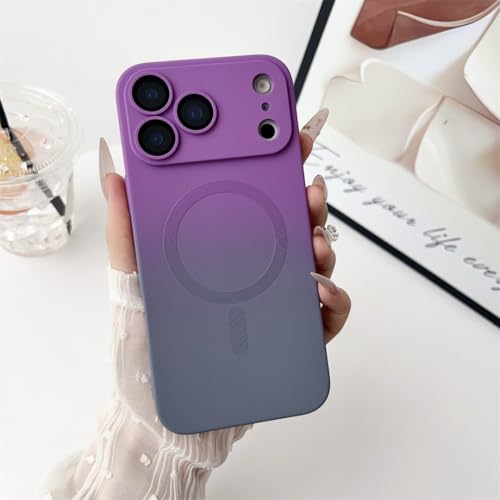 Coque silicone souple pour iPhone 13 violet gris avec charge sans fil