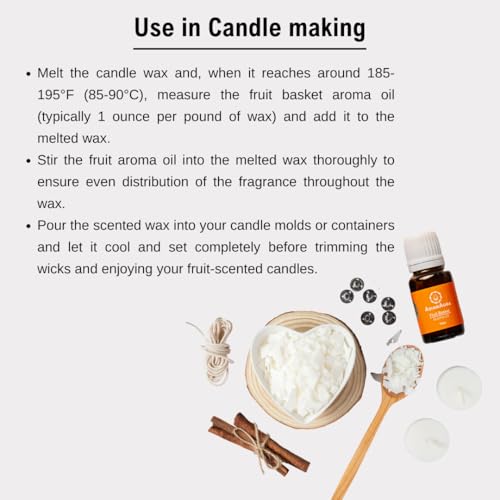 Image of ASIAN AURA Ceramic Aroma Diffuser Oil Set (10ml Each) Pack of 6| Home Fragrance & Aromatherapy | Meditation /Yoga (60 Ml, Fruit Basket)