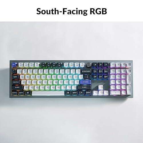 Keychron Q6 Pro Full Aluminum Wireless Bluetooth Custom Mechanical Keyboard, Full-Size QMK/VIA Programmable Knob KSA Double-Shot PBT Keycap Hot-Swappable Brown Switch, Mac Windows Linux - Grey by Keychron - Image 6