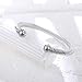 BOLAGTIER Stainless Steel Twisted Cable Wire Bracelets Adjustable Open Cuff Bangle Bracelet Vintage Jewelry Gift for Women (C-Silver)