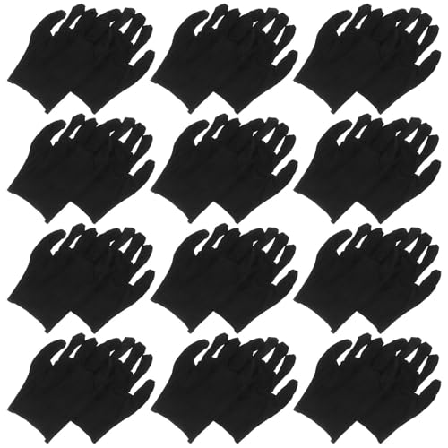 Guantes de algodón negro para mujer ideales para tareas de jardinería y trabajo