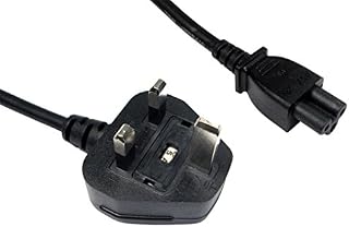 PCSL® Mains Cable/Power UK Lead Plug Cord (2m, C7 Figure 8)