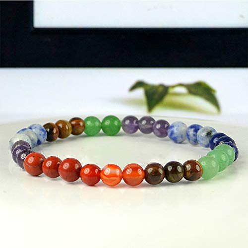 Image of Reiki Crystal Products Natural Crystal Stone Bracelet 6 mm Round Beads for Men & Women | Gemstone Jewellery Bracelet | Reiki Charged | Multiple Stone Variants Available
