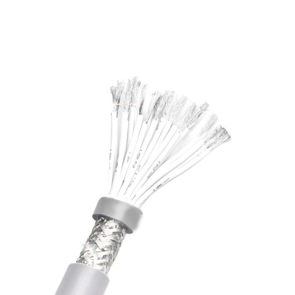 10m Cable Eléctrico, Alta flexibilidad Cable Cobre Estañado 14-40 polos, 0.15mm²- 0.75mm² seleccionable, PVC Cables de control de señales, TRVVP Cobre Cable(26-core x 0.15mm²)