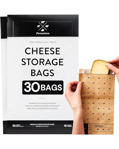 Sacs de rangement pour fromage contre le dessèchement des croûtes lot de 30