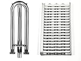 Replace parts Stainless Steel Heat Plates with 18 Ceramic Rods and Burners Replacement for DCS 27 Series, 27DBQ, 27DSBQ, BGA36-BQAR, BGA36-BQARL, 30/36 / 48 Inch Gas Grill Models