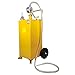 30 Gallon Fuel Caddy, Gas Caddy Storage w/Wheels & Manual Siphon Pump,Portable Diesel Fuel Transfer Storage Tank for ATV Car Mowers Tractors Boats Automobiles Yellow