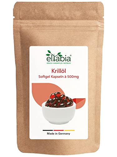 Cápsulas de aceite de krill (1000 unidades, dosis diaria de 1500 mg, ricos en astaxantina, ácidos grasos omega 3,6 y 9)