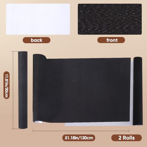 CRASPIRE 2Pcs 51x11.8 Linen Book Cloth 4 Color for A4-A8 Books Binding Fabric Surface Paper Backed Bookcover Books Album Scrapbooking Archival DIY Covering Protector Bookcloth Bookbinding Supplies - Image 2