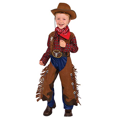 Rubie's Costume di lusso da cowboy + sciarpa, 5-6 anni