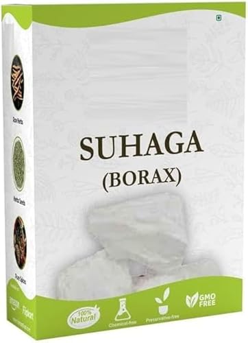 MM Suhaga Borax (100 GM) - Tankan Bhasma | Stone Sodium Borate Borax Rock | 100% Natural Remedy, Pure and Unadulterated (Pack of 1)