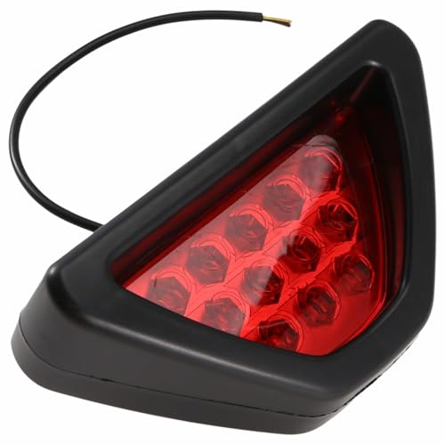 ISTOVO F1 Style 12 LED Feu Stop Stop LumièRe TroisièMe Stroboscope Lentille Rouge DRL Antibrouillard